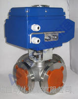 电动法兰式四通球阀